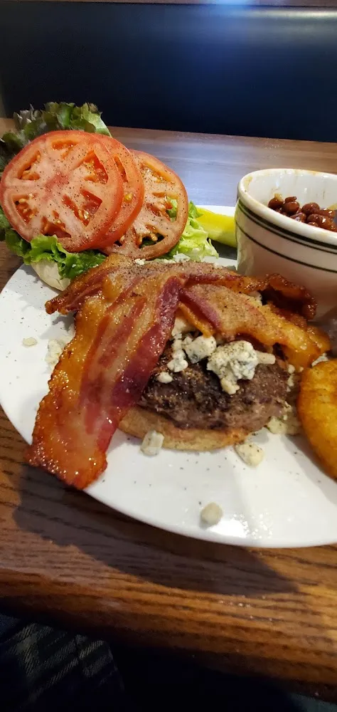 Bleu Burger with Bacon